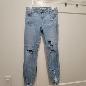 Cello Light Wash Ripped Skinny Jeans Size 9